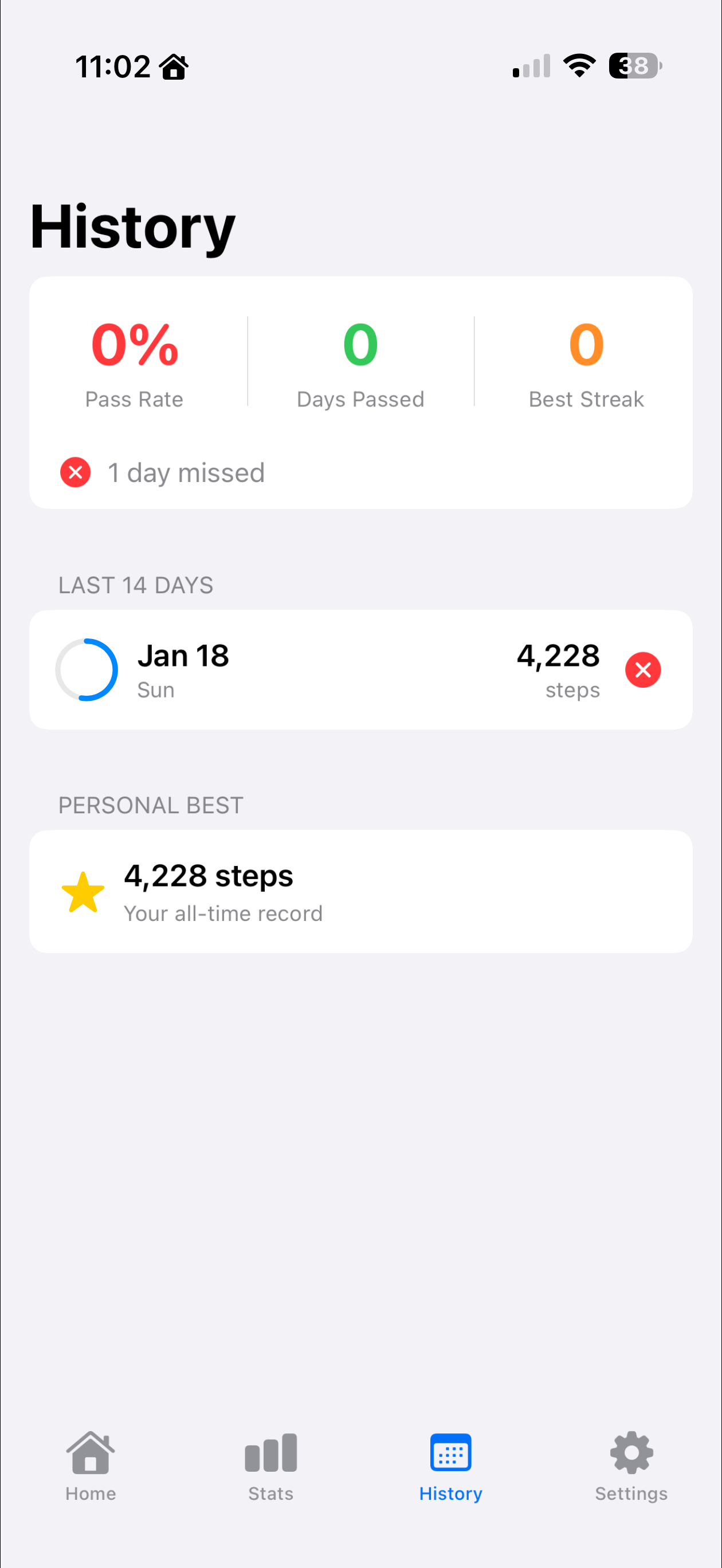 StepFine smart reminder settings with gentle, normal, and aggressive modes